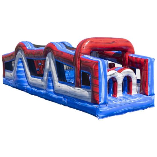 35 ft Warrior Challenge inflatable obstacle course party rental Michigan