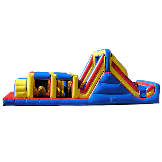 40 foot backyard obstacle challenge inflatable obstacle course Party rental michigan