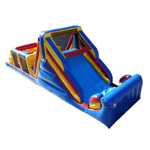 40 foot backyard obstacle challenge inflatable obstacle course slide party rental michigan