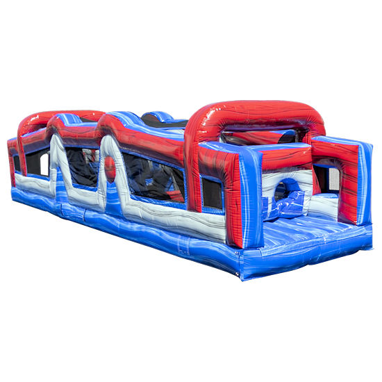 40 ft Warrior Challenge inflatable obstacle course party rental Michigan