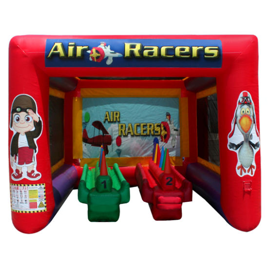Air racer Interactive inflatable game bounce house moonwalk party rental michigan