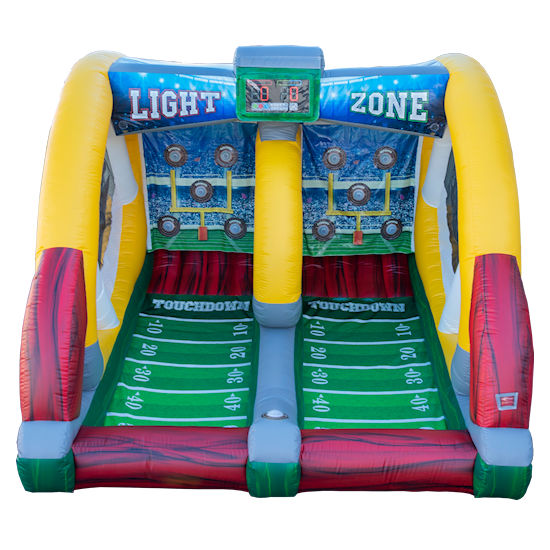 Battle Light End Zone interactive inflatable Football game party rentals in Detroit Michigan