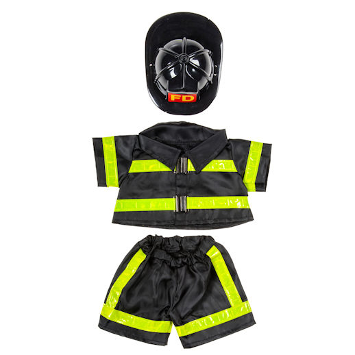 Firefighters Uniform with Fire Helmet Stuff a bear rental Michigan