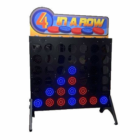 Giant LED Connect 4 in a Row carnival game rental in Michigan
