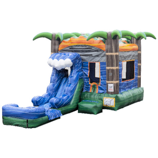 Monsoon Madness Water slide bounce house rental Michigan front side