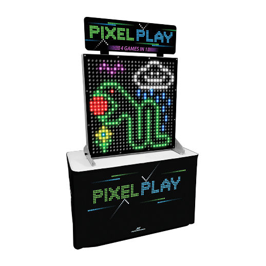 Pixel Play giant LED Arcade carnival game party rental michigan