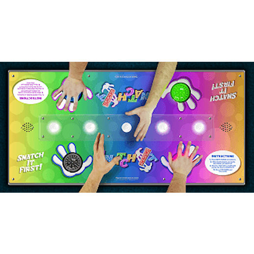SNATCH IT led reaction arcade game rental michigan top view