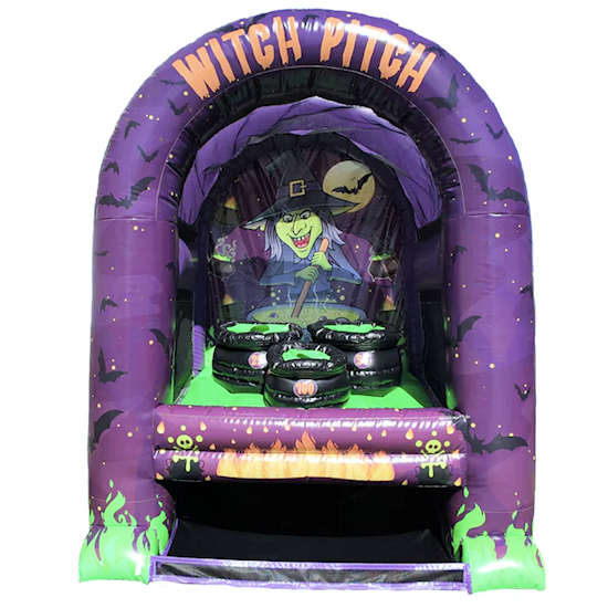 Witch Pitch Halloween carnival game party rental in Michigan